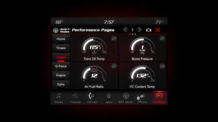 Dodge Challenger SRT Demon Performance Pages Guages 2